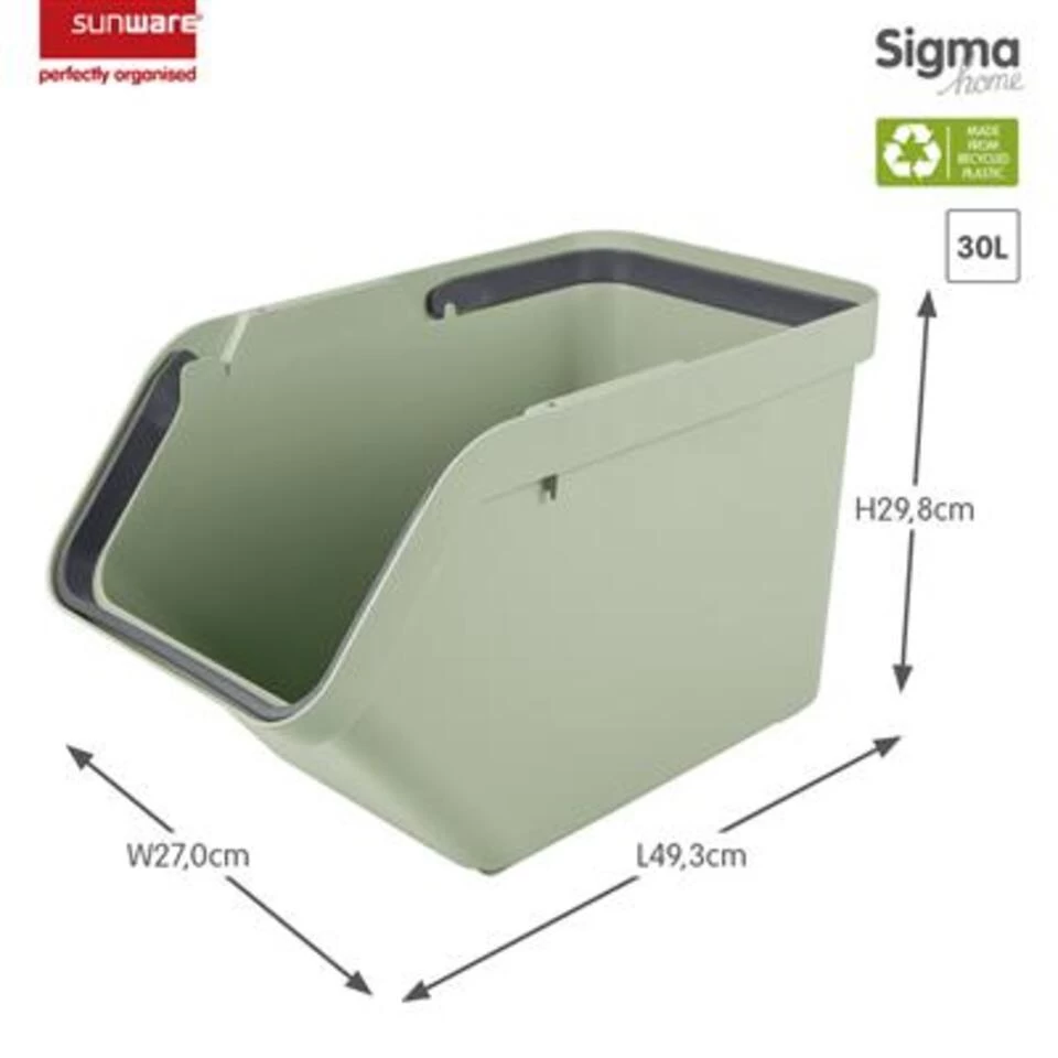 Sigma Home Sorteer Unit 30L Groen - Afbeelding 2