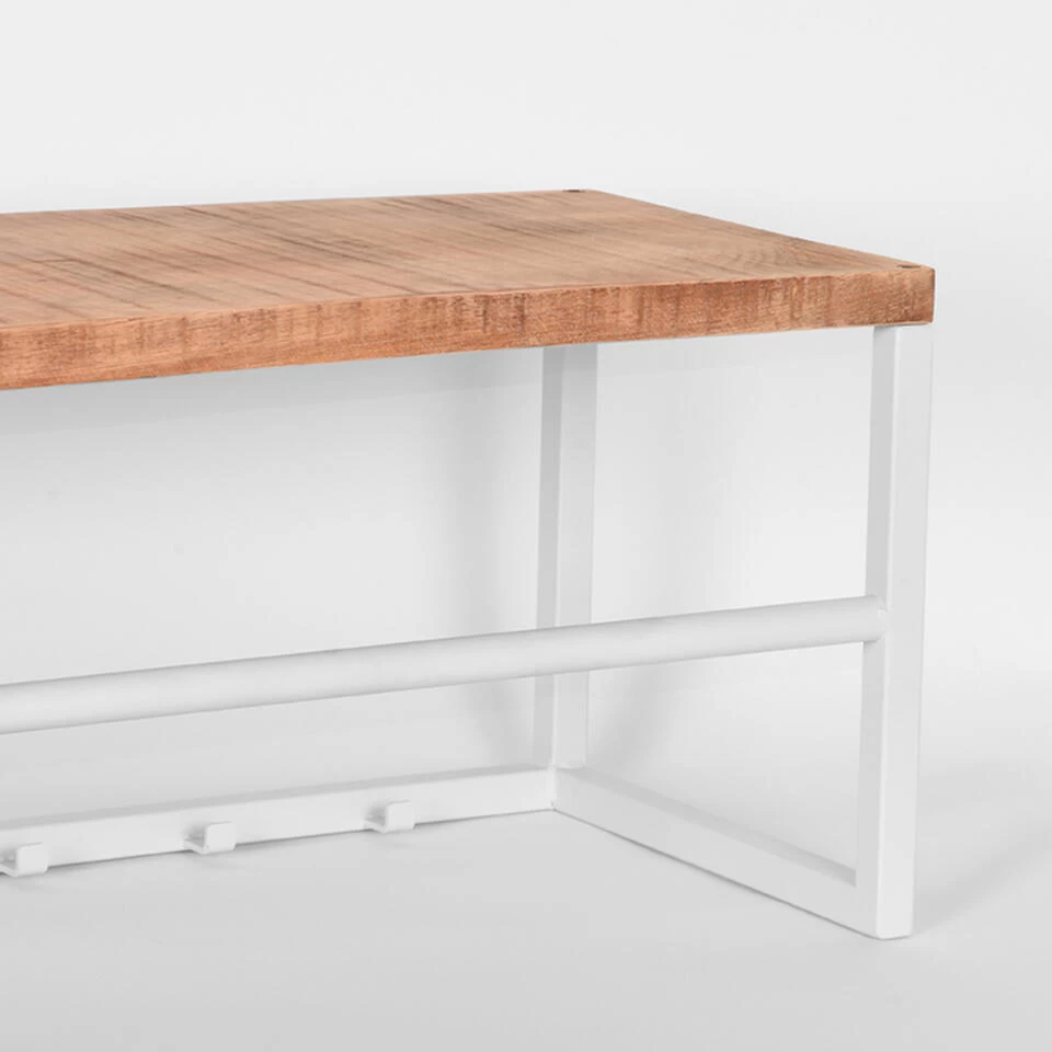 LABEL51 Kapstok Swing - Wit - Mangohout - Afbeelding 3