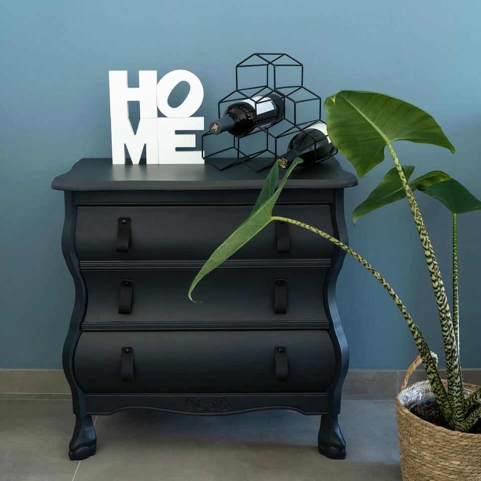 QUVIO Wijnrek Voor 6 Flessen Metaal - Zwart - Afbeelding 2