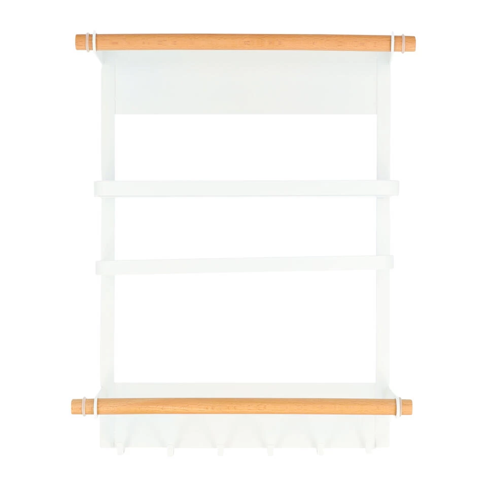 QUVIO Keukenrekje Metaal Met Magneet - Wit - Afbeelding 2