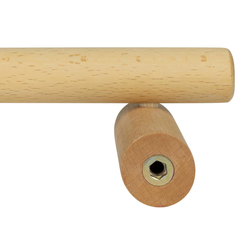 QUVIO Houten Kledingrek Stang - Hout - 30 Cm - Bruin - Afbeelding 2