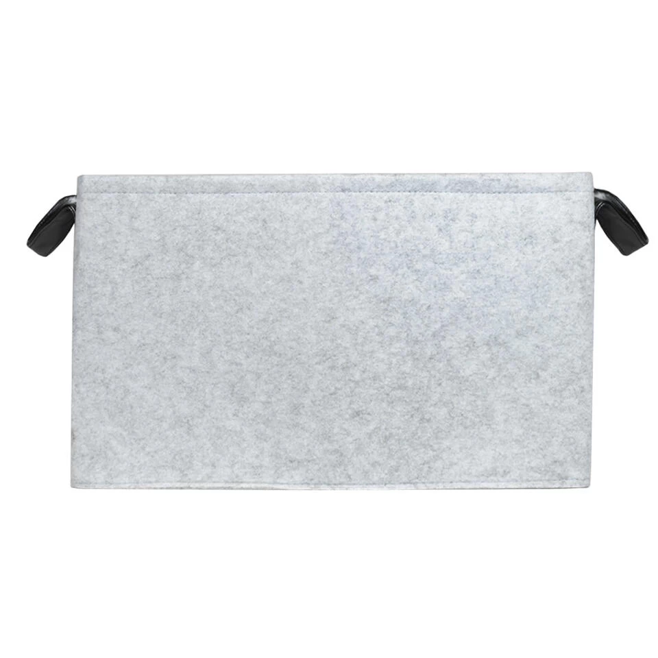 QUVIO Opbergmand Vilt - Grijs - Afbeelding 3