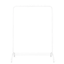 QUVIO Kledingrek Met Schoenen Opbergruimte - Wit