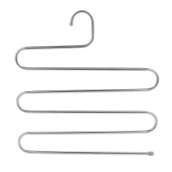 QUVIO Kledinghanger Voor 5 Broeken Staal