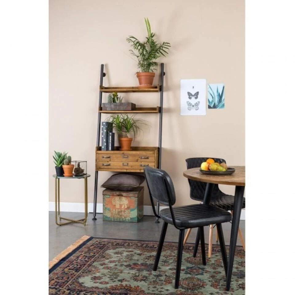 Giga Meubel Wandrek Hout - Incl. 2 Planken & 2 Lades - Kast Rook - Afbeelding 2