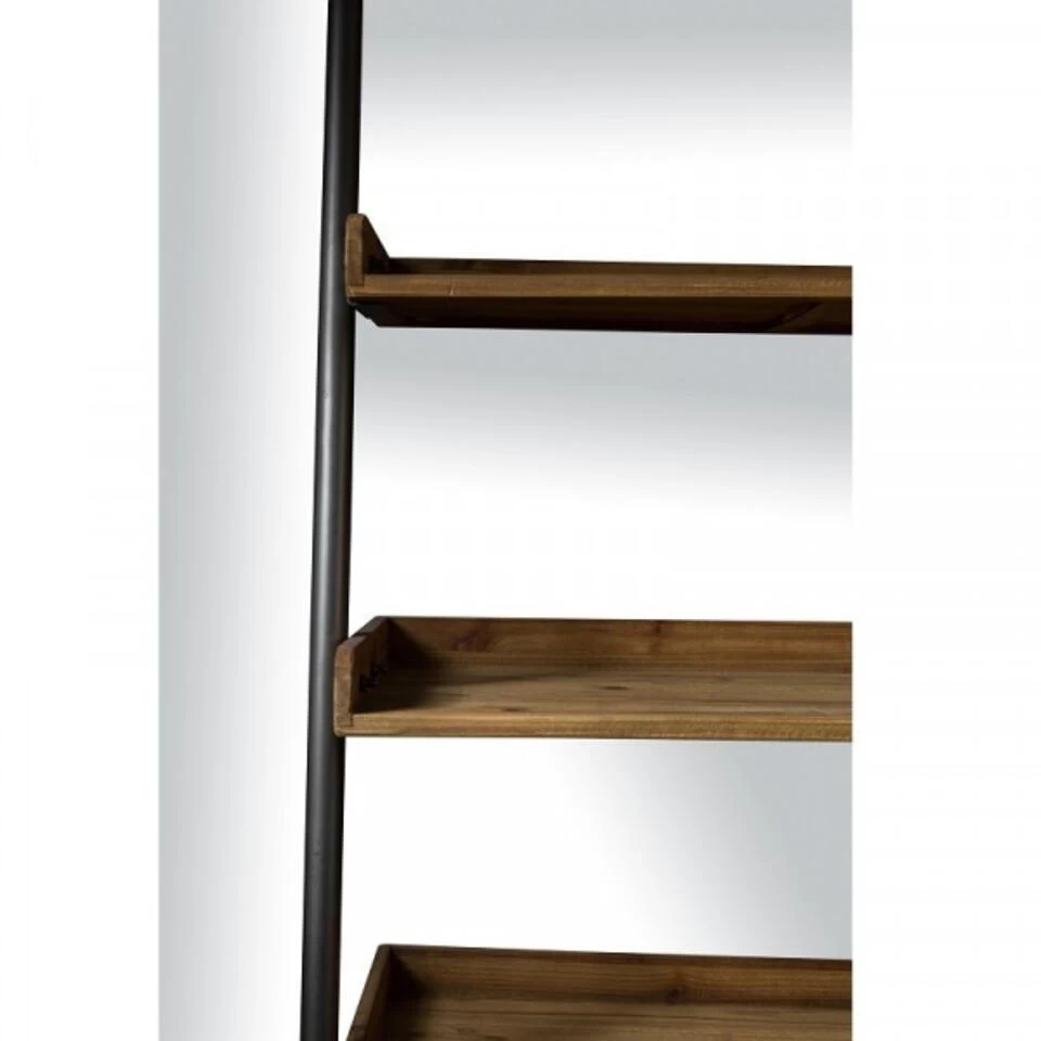 Giga Meubel Wandrek Hout - Incl. 2 Planken & 2 Lades - Kast Rook - Afbeelding 4