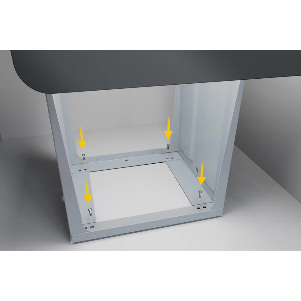 Hailo Tandem Inbouwprullenbak - 2x14L - Zwart - Afbeelding 4