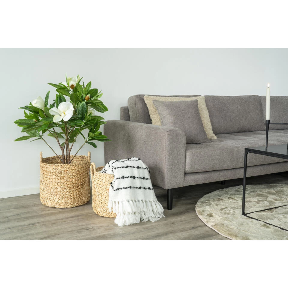 Giga Meubel Bloemenmand Rotan - Set Van 2 - Incl. Hendel - Mand Hyacint - Afbeelding 2