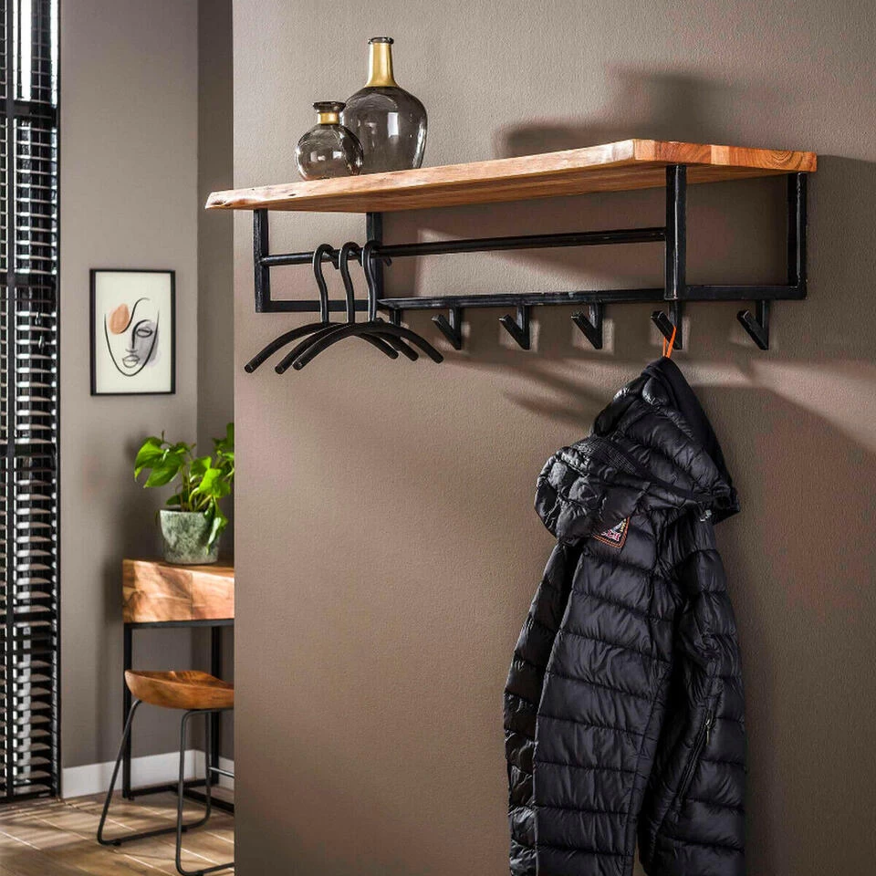 Carter Kapstok Met - Hout - Bruin - Afbeelding 2