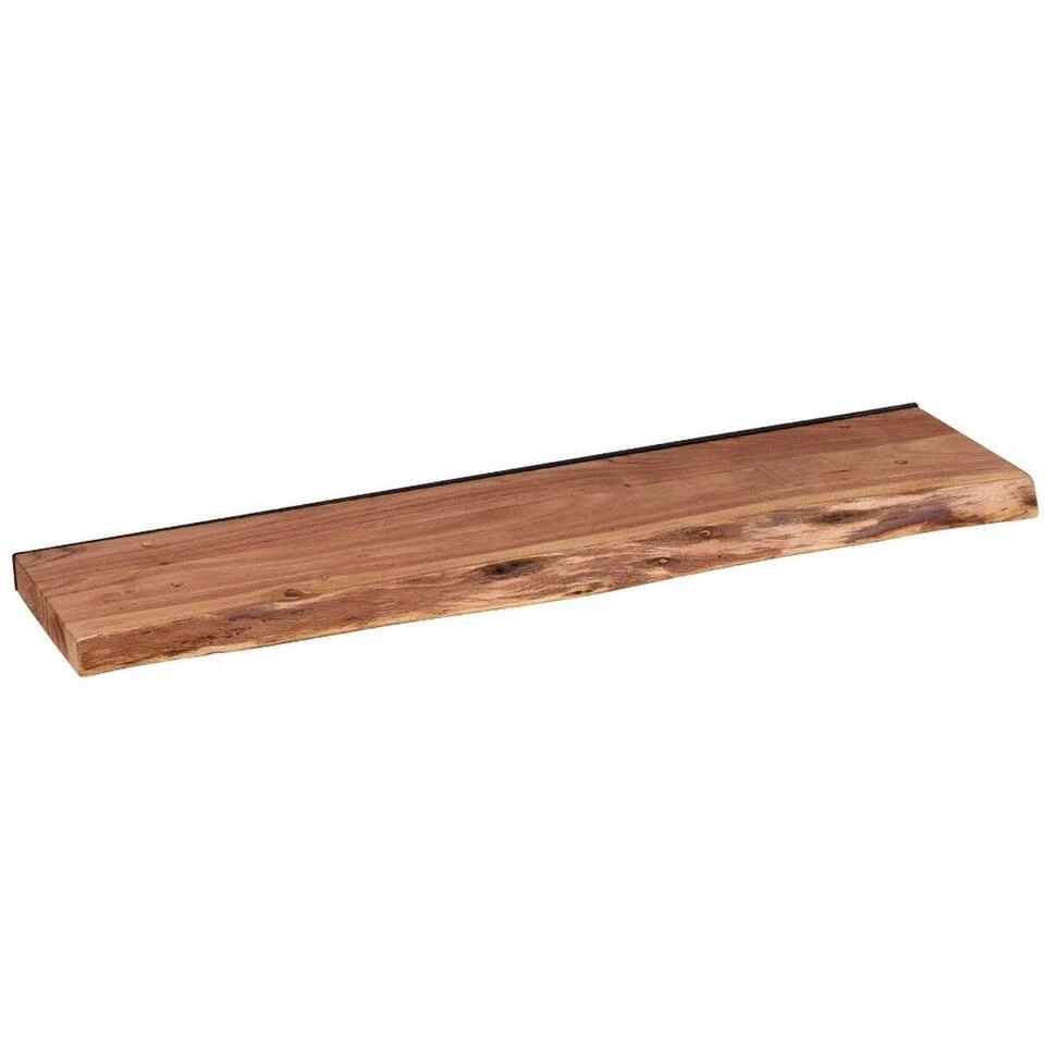 Wandplank Edwin 90cm - Hout - Bruin