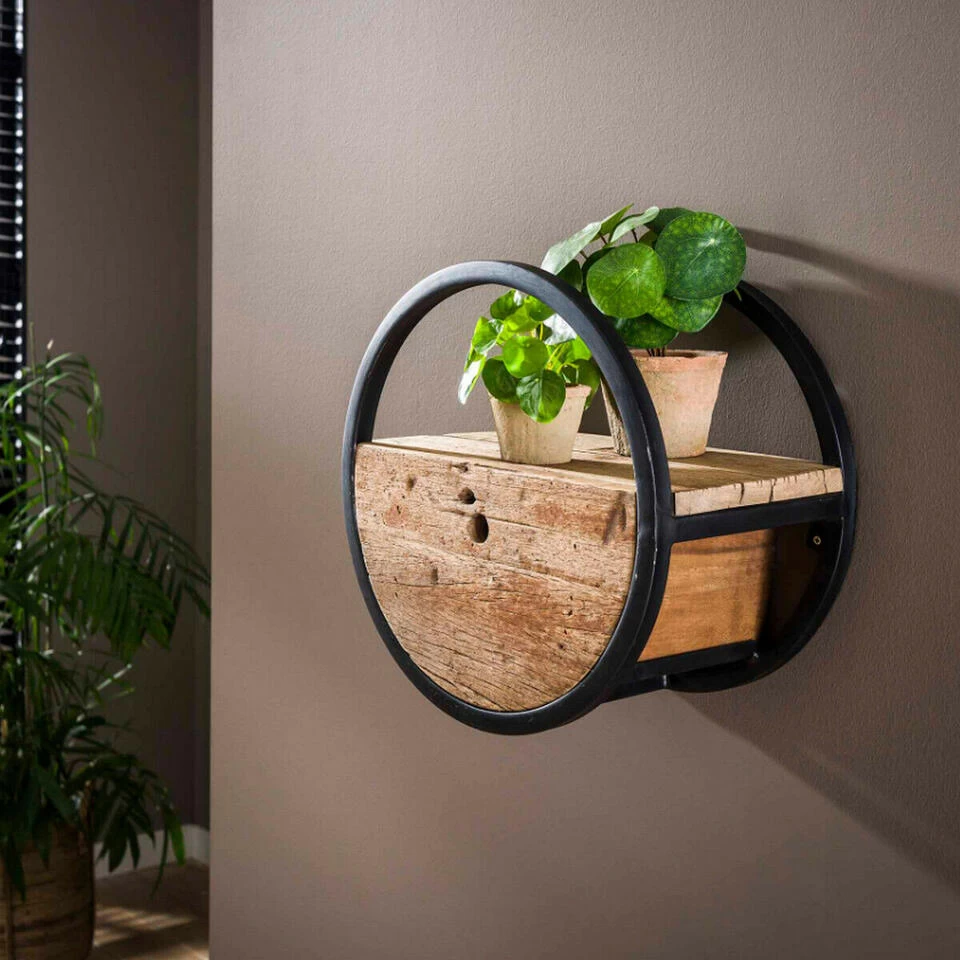 Wandschap Hardy Met - Hout - Bruin - Afbeelding 2