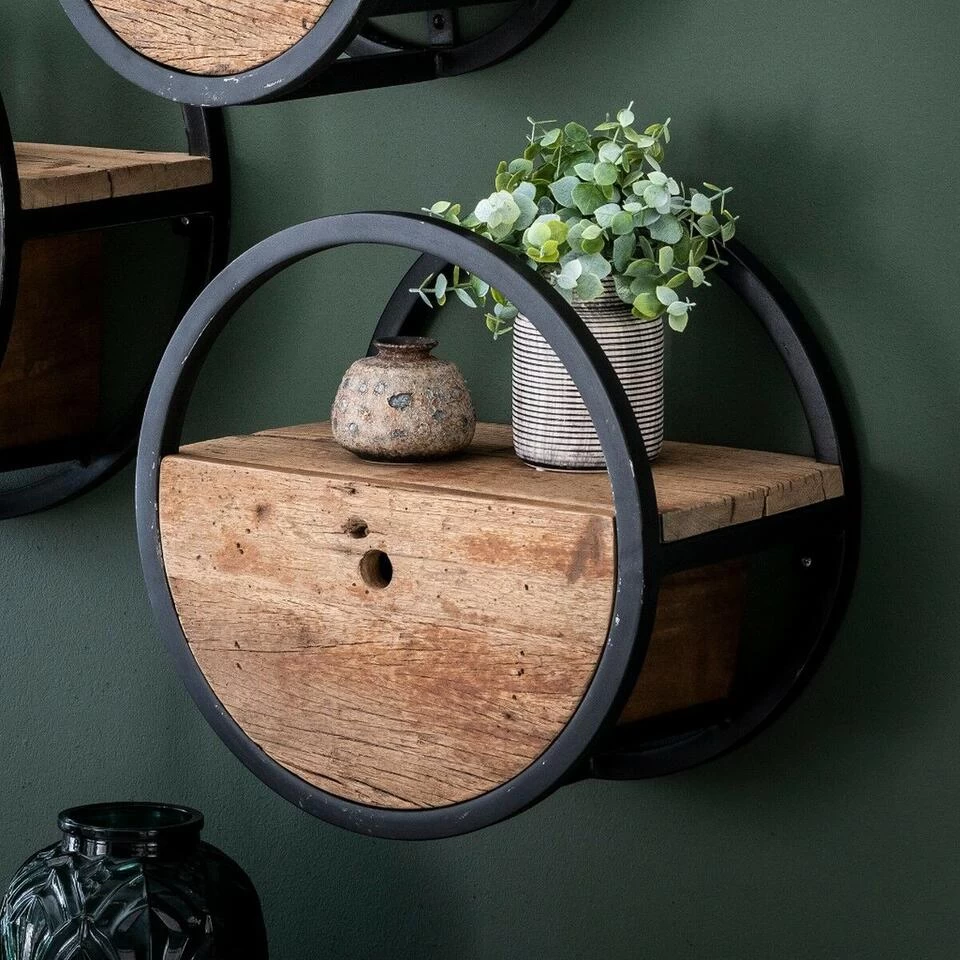 Wandschap Hardy Met - Hout - Bruin - Afbeelding 4