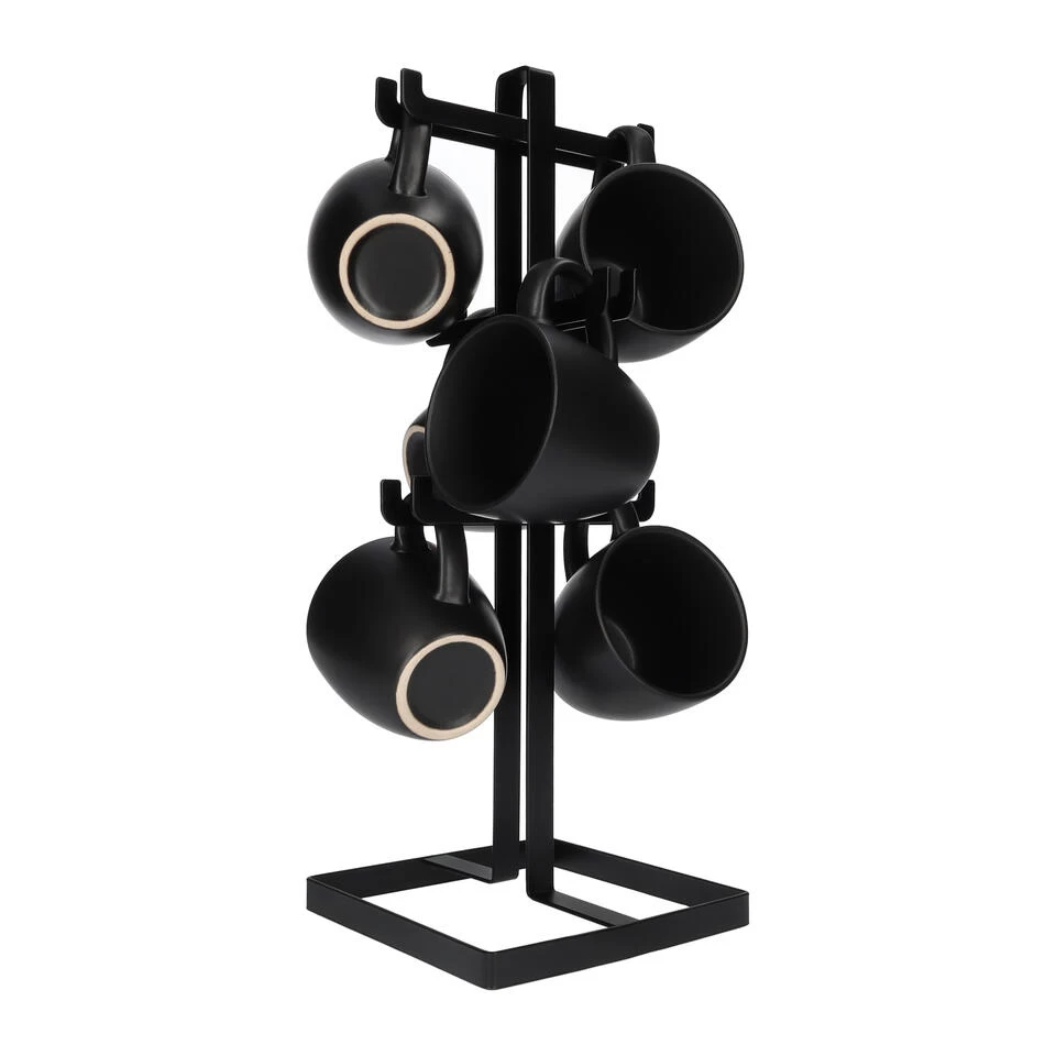 QUVIO Mokken Houder - Metaal - Zwart - Afbeelding 2