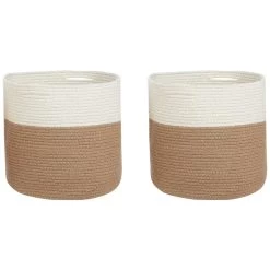 Beliani Mand ARDESEN - Beige Katoen