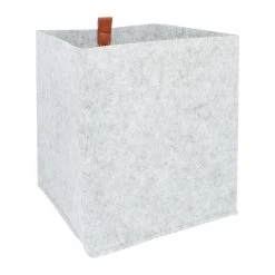 QUVIO Organizer Vierkant - 23 X 26,5 Cm - Vilt - Grijs