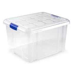 Forte Plastics Opslagbakken - Met Deksel - 25 Liter - 42 X 36 X 25 Cm