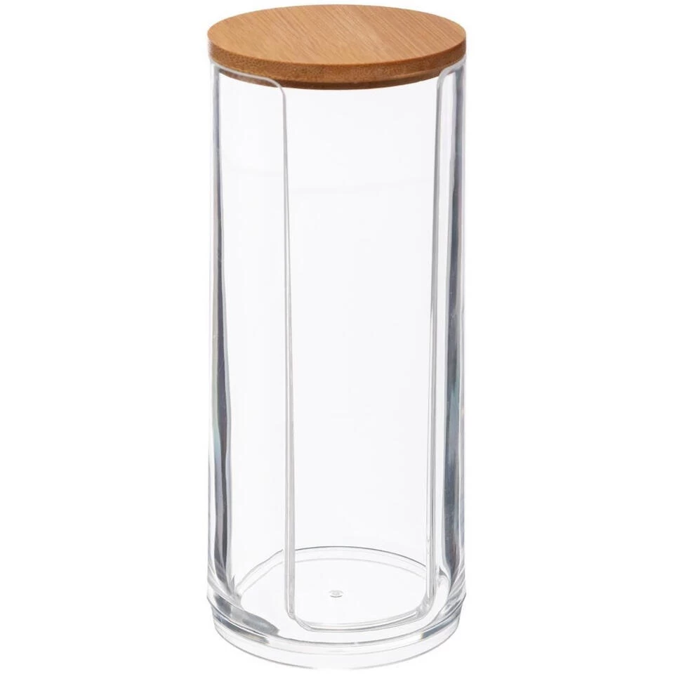 5five Box - Voor Wattenschijfjes - Kunststof-bamboe - 7 X 17 Cm