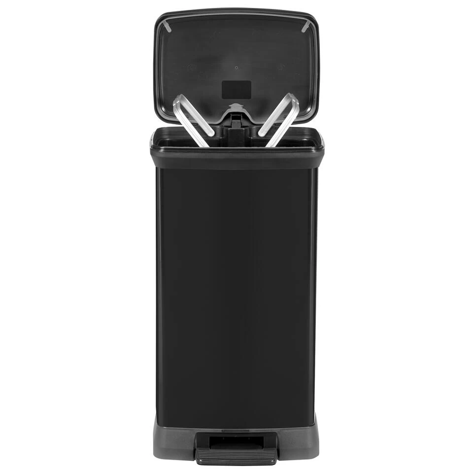 Curver Decobin Prullenbak- 50L - 39x29x72 Cm - Zwart - Afbeelding 3