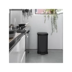 Curver Decobin Prullenbak- 50L - 39x29x72 Cm - Zwart