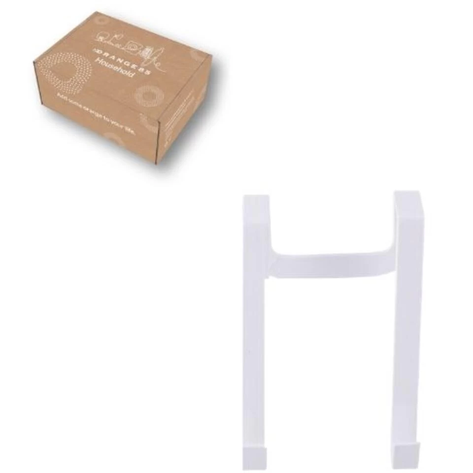 Orange85 Deurkapstok Deurhaak Deurhanger 4 Stuks Wit 8x5x12 Cm Metaal - Afbeelding 3