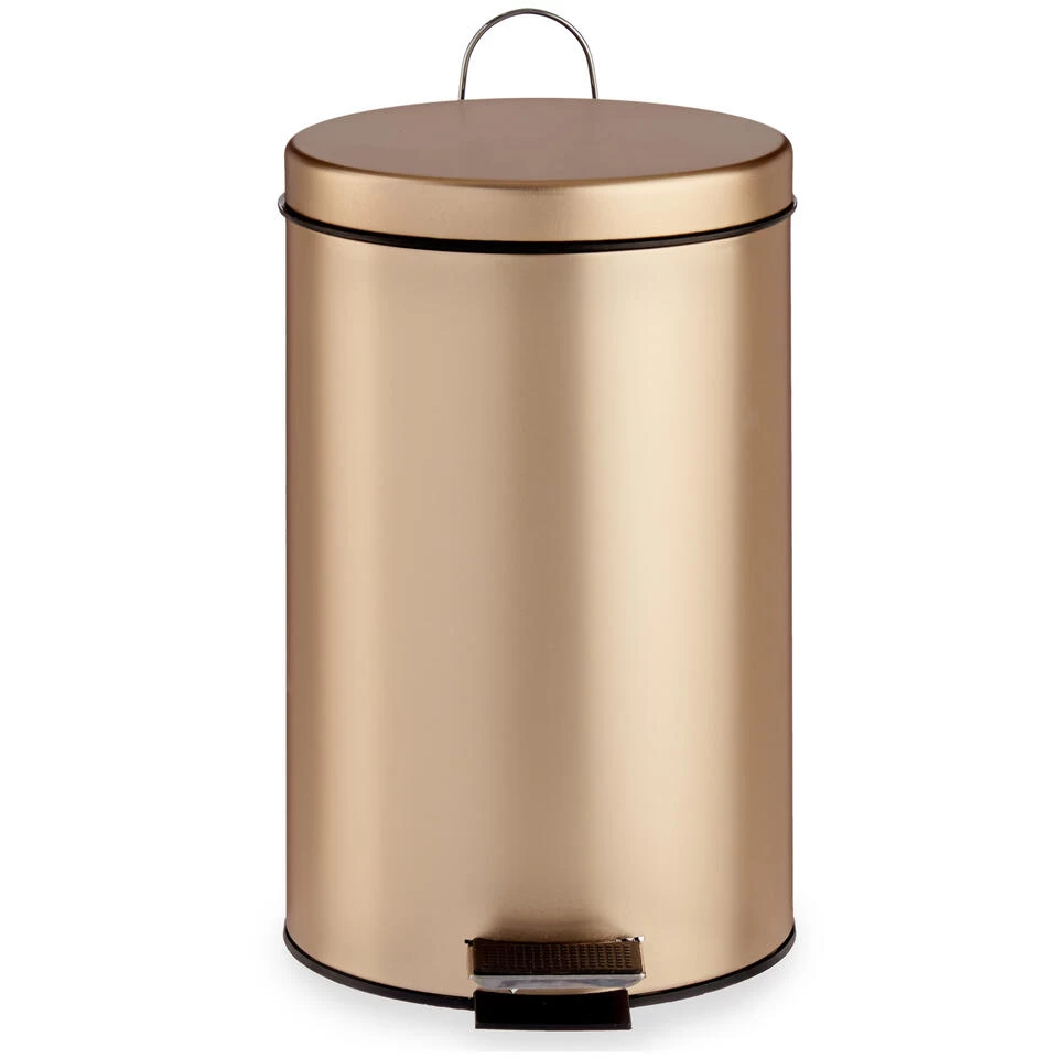 Berilo Pedaalemmer - Metaal - 12L - Goudkleurig - 40 Cm