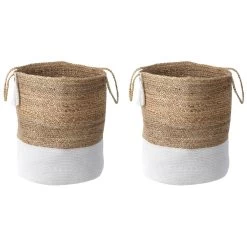 Beliani Mand GAJAR - Beige Jute