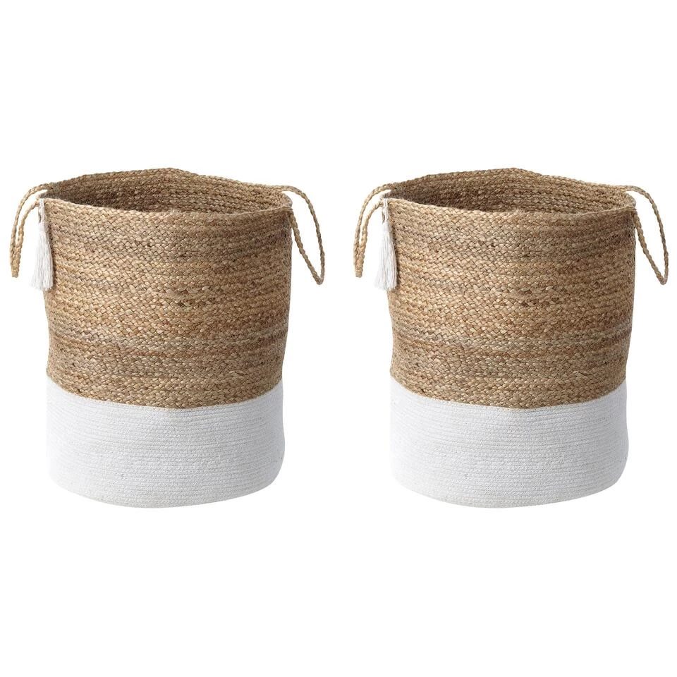 Beliani Mand GAJAR - Beige Jute