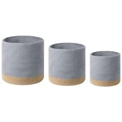 Beliani Mand BASIMA - Beige Katoen