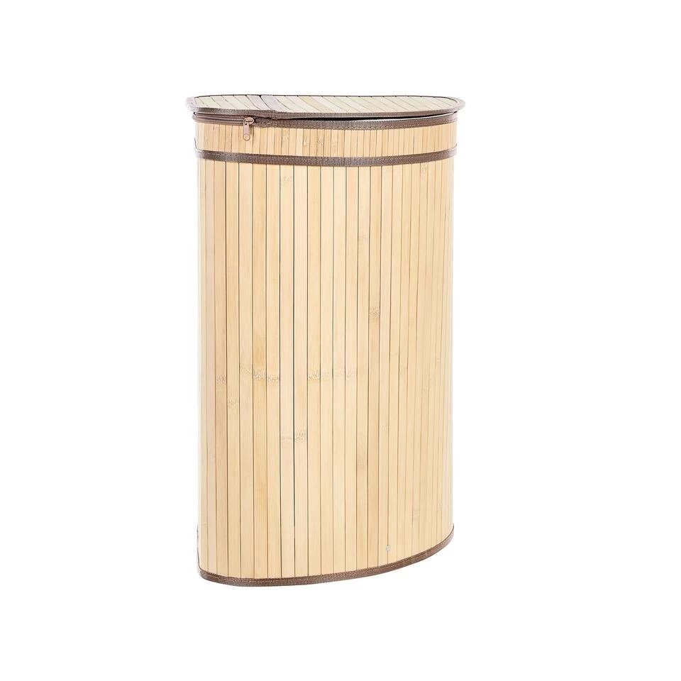 Beliani Mand BADULLA - Lichte Houtkleur Bamboehout - Afbeelding 4