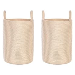 Beliani Mand SARYK - Beige Katoen