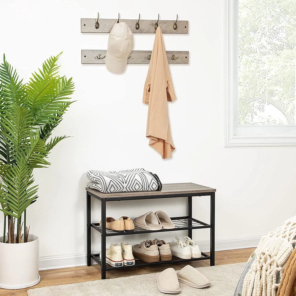 Ylumen Kapstok Set - 30 X46 Cm - Zwart Grijs - Afbeelding 2