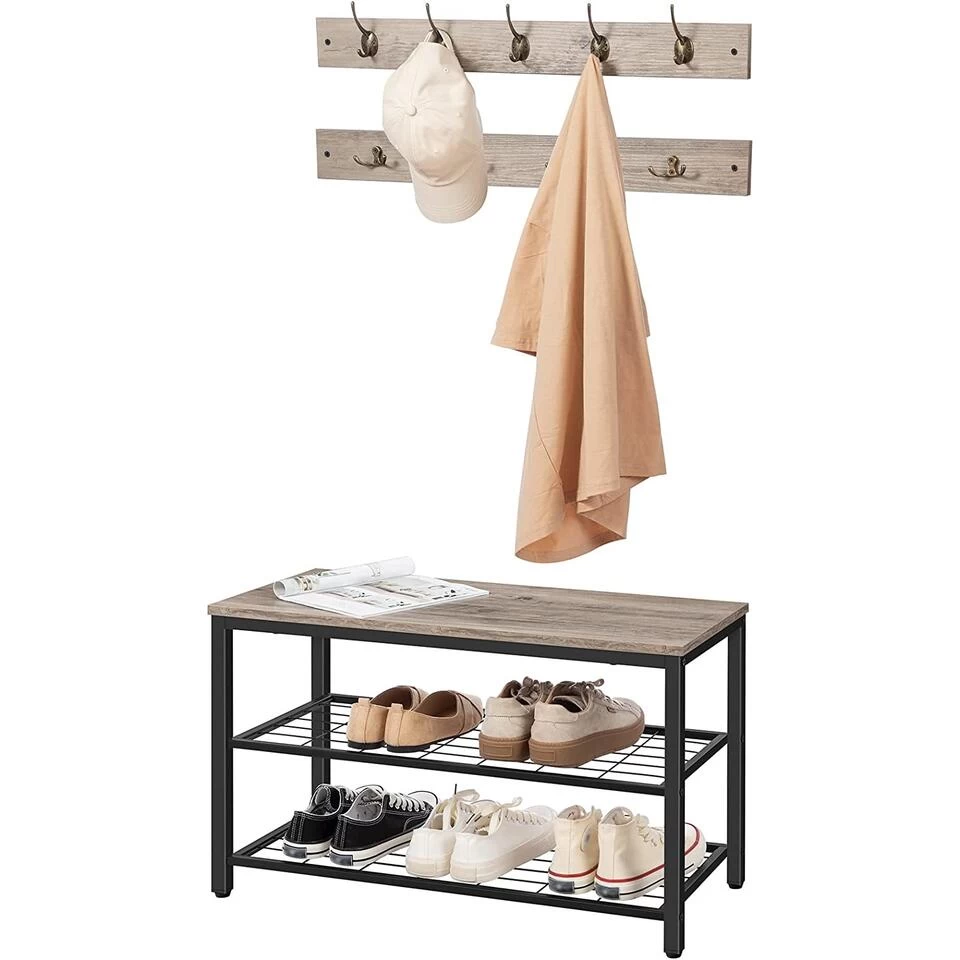 Ylumen Kapstok Set - 30 X46 Cm - Zwart Grijs - Afbeelding 4