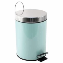 MSV Badkamer/toilet Pedaalemmer - Mintgroen - 3 Liter - 17 X 25 Cm