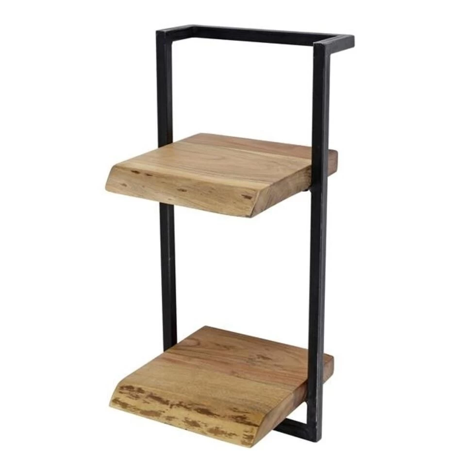 Wandplank Aberdeen 2 X 30 Cm - 25x30x65 Cm - Hout - Bruin