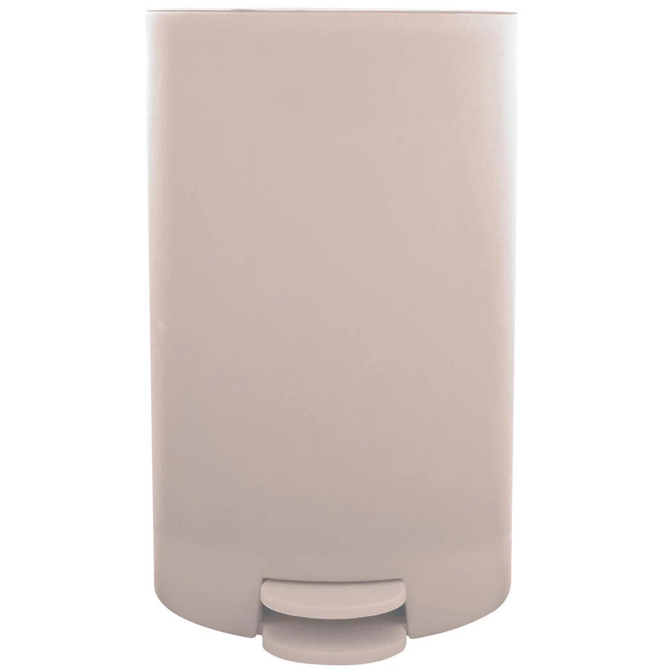 MSV Kleine Badkamer/toilet Pedaalemmer - Beige - 3L - 15 X 27cm