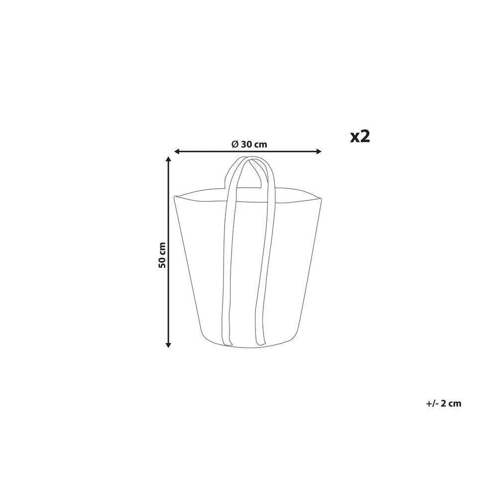 Beliani Mand ORNACH - Natuurlijk Jute - Afbeelding 3