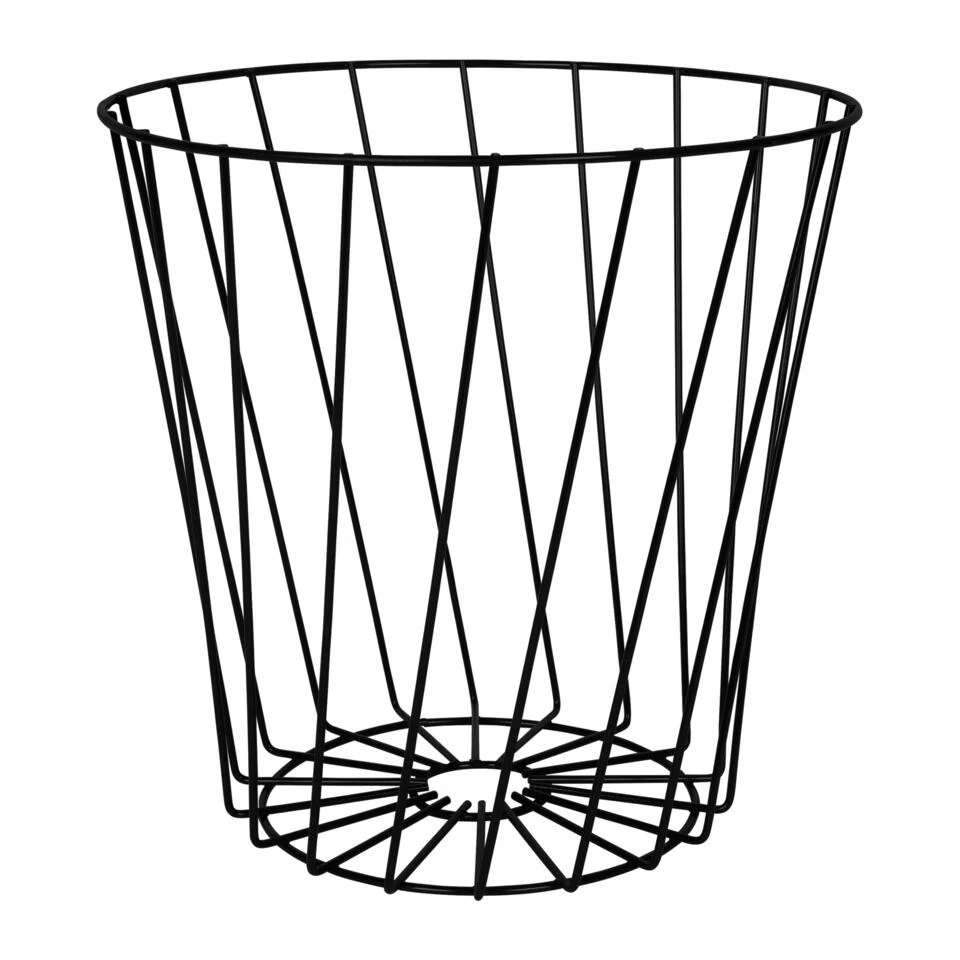 QUVIO Opbergmand - Metaal - Zwart - Afbeelding 2