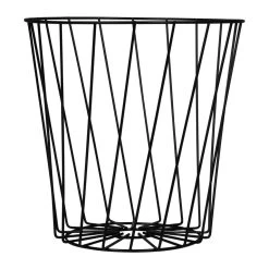 QUVIO Opbergmand - Metaal - Zwart