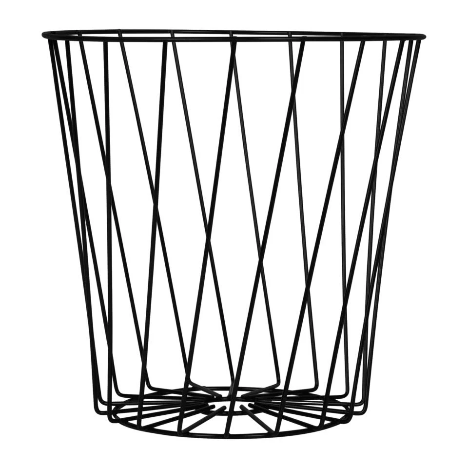 QUVIO Opbergmand - Metaal - Zwart