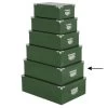 5Five Opbergdoos/box - Groen - L44 X B31 X H15 Cm - Karton