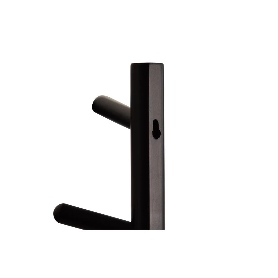 WOOOD Marrit Kapstok 7 Haaks - Hout - Zwart - Set Van 2 - Afbeelding 4