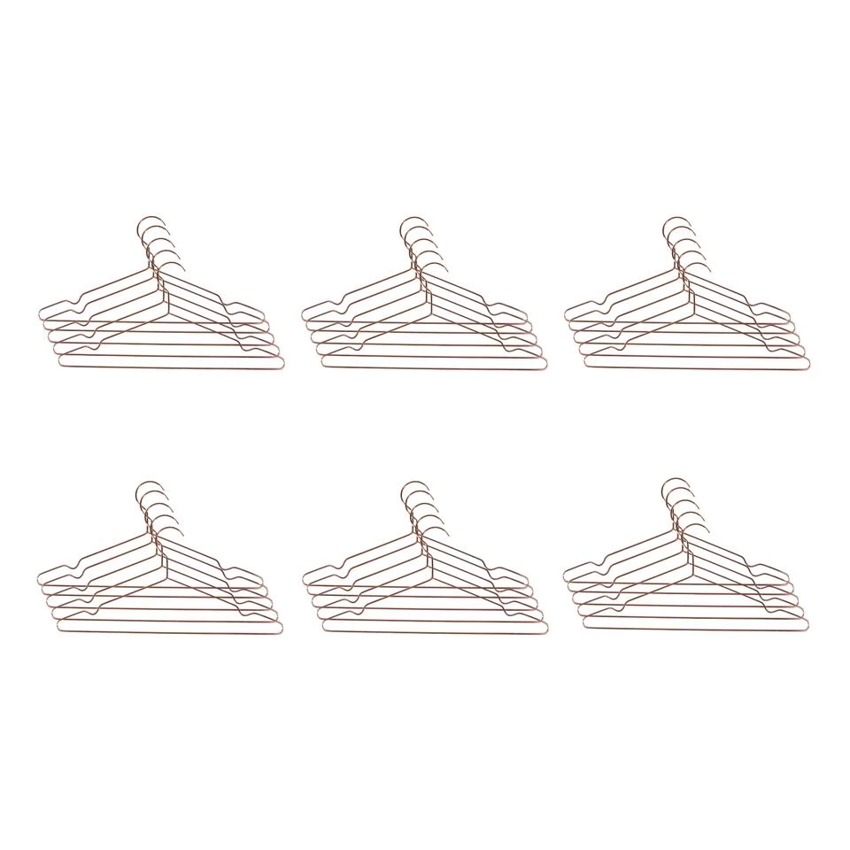 QUVIO Kledinghanger Set Van 30 - Metaal - Koperkleur