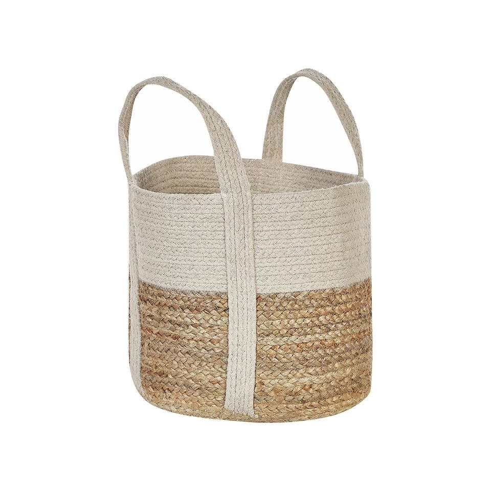 Beliani Mand SONIPAT - Natuurlijk Jute, Katoen - Afbeelding 4