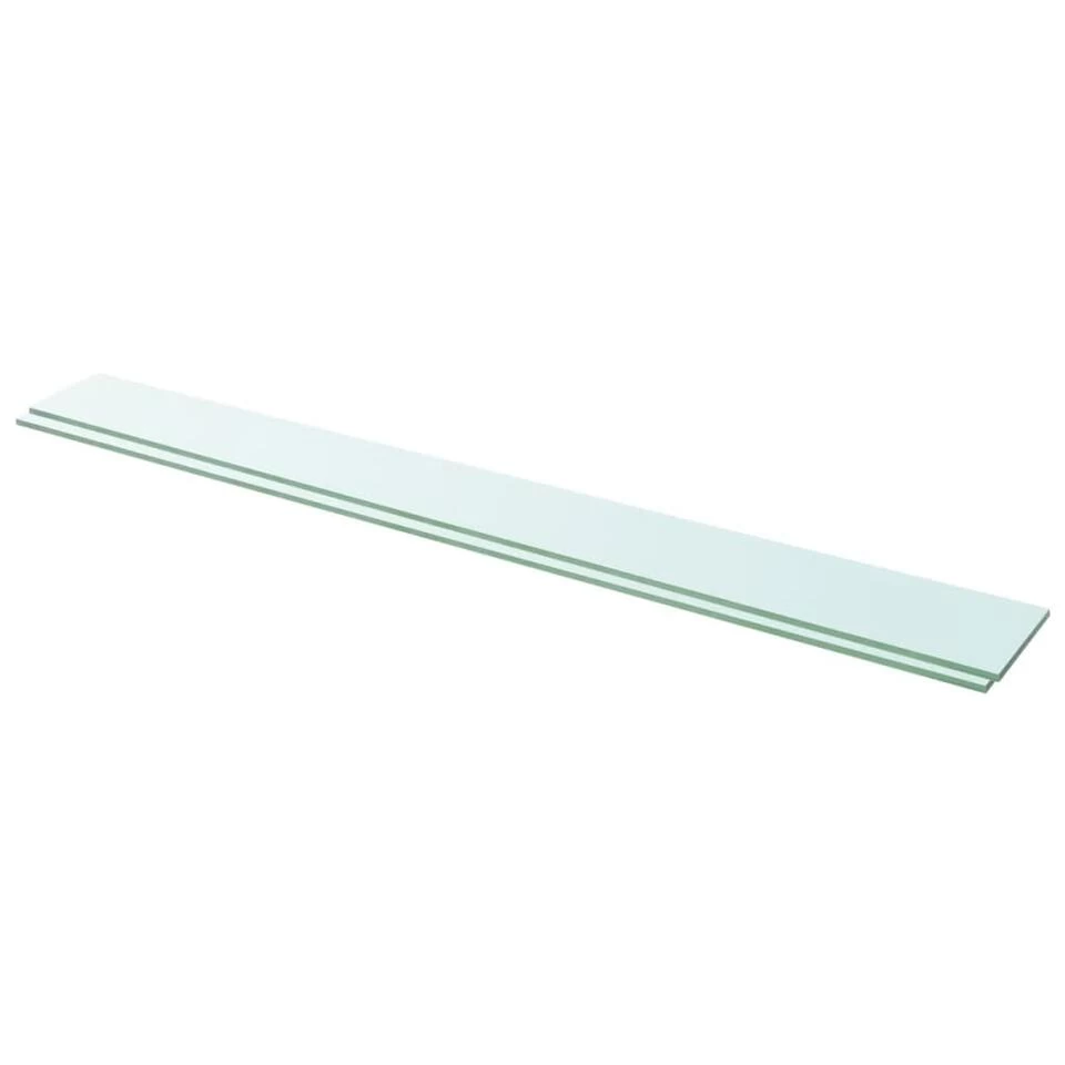 VidaXL Schappen 2 St 110x12 Cm Glas Transparant