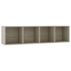 VidaXL Boekenkast/tv-meubel 143x30x36 Cm Sonoma Eikenkleurig