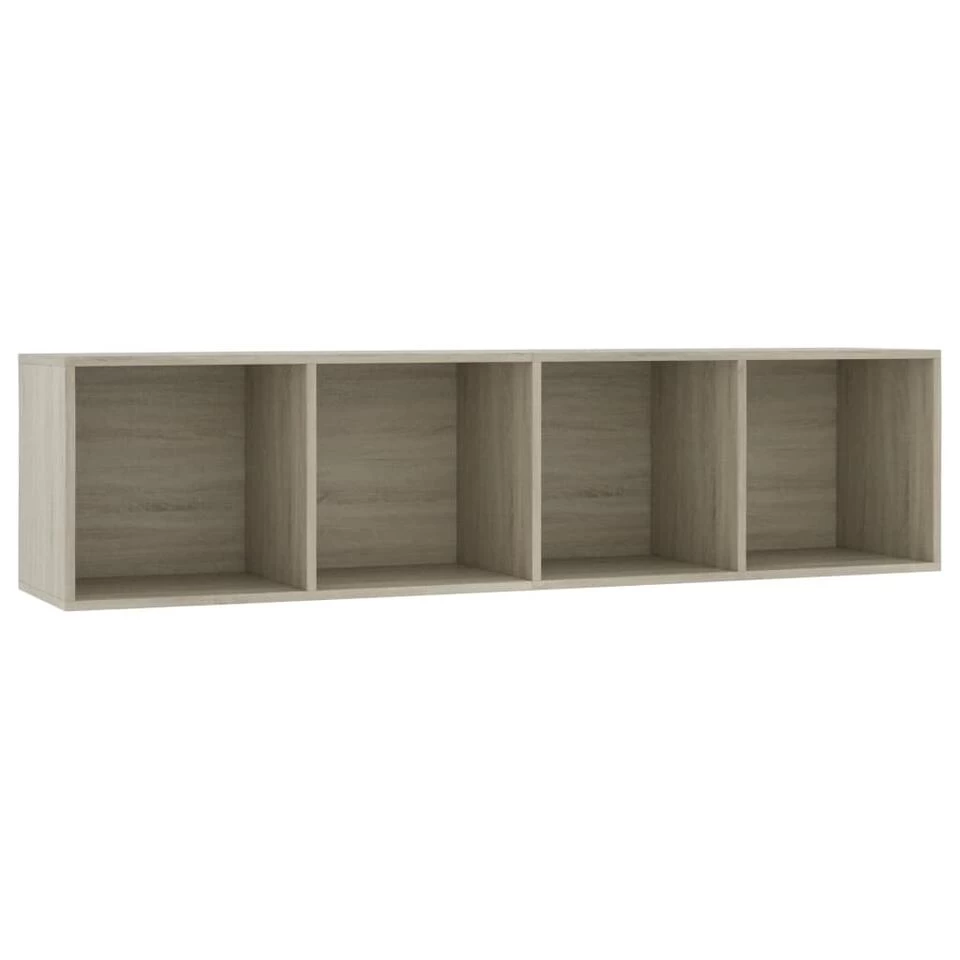 VidaXL Boekenkast/tv-meubel 143x30x36 Cm Sonoma Eikenkleurig