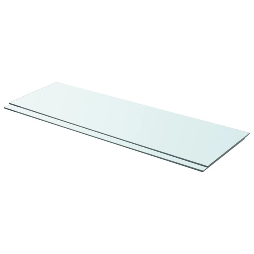 VidaXL Schappen 2 St 90x30 Cm Glas Transparant