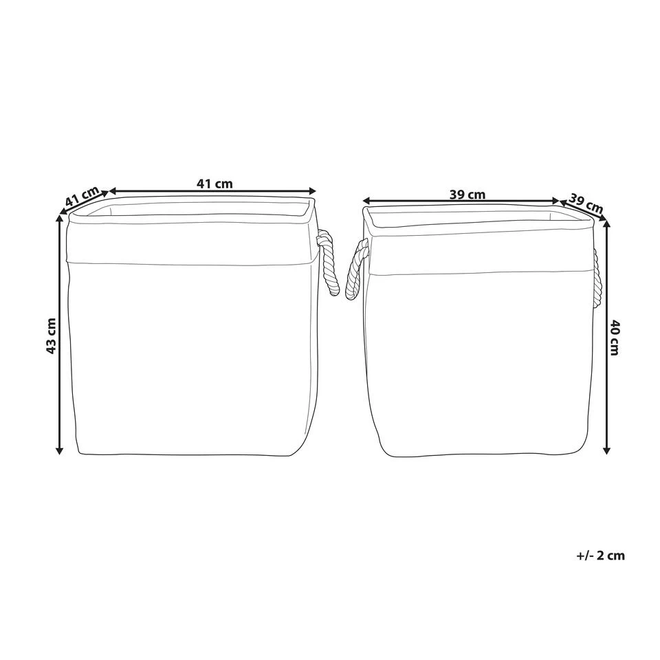 Beliani Mand TUGUL - Beige Polyester - Afbeelding 3