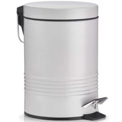 Zeller Pedaalemmer - Wit - 3 L - 25 Cm