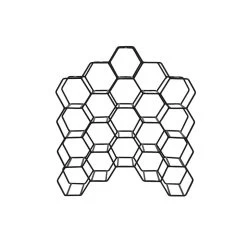 Wijnrek 20 Flessen 48x18x52 Cm SALBRIS Mat Zwart